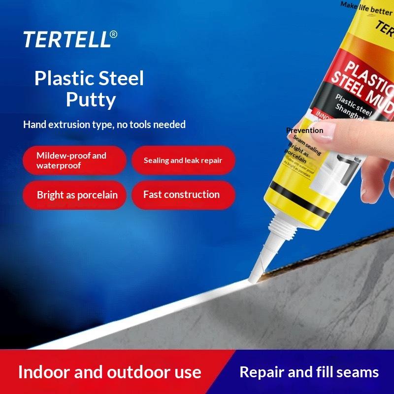 Toilet Waterproof And Mildew Proof Caulking Glue White Plastic Steel Mud Waterproof Glue Bathroom Sealing Kitchen Sink Dedicate