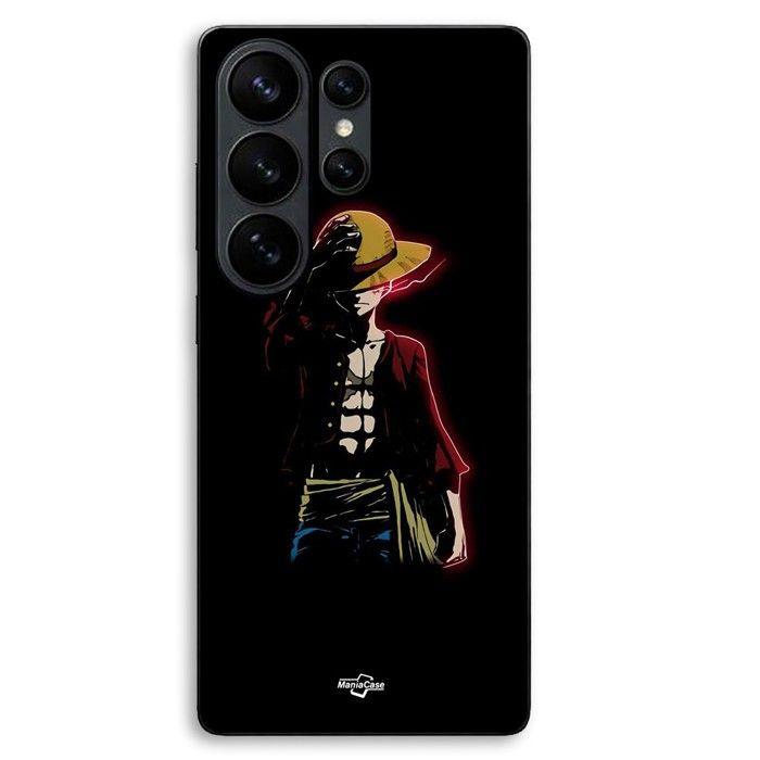 Coque de téléphone - MANIACASE - Samsung Galaxy S26 Ultra - Silicone TPU - One Piece (Luffy) - Noir