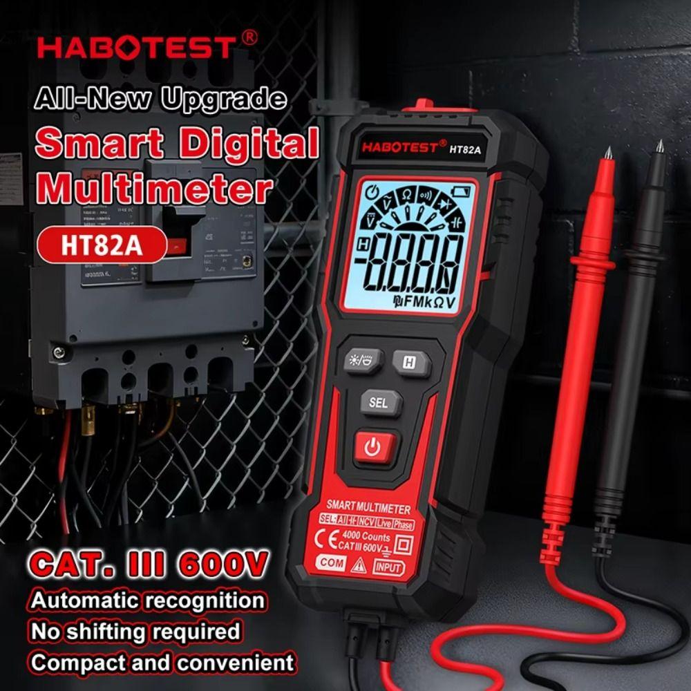 600V Smart Digital Multimeter AC DC Voltage NCV Multimeter New TRMS Multimeter