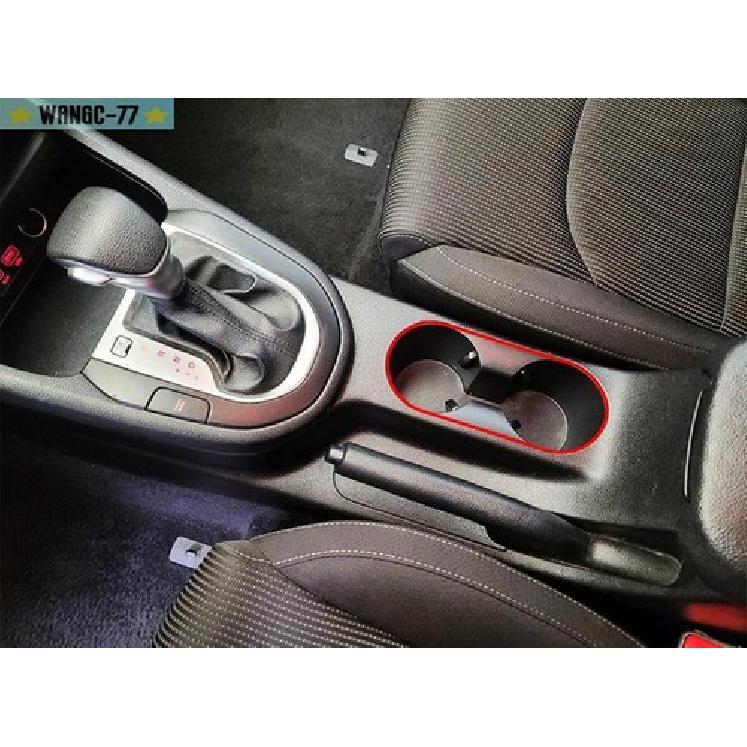For Kia Forte K3 - Carbon Fiber Central Console Water Cup Cover Trim New
