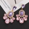 For Women Flower Baroque Accessories Crystal Stud Earrings Drop Earrings Dangle  Earrings Jewelry