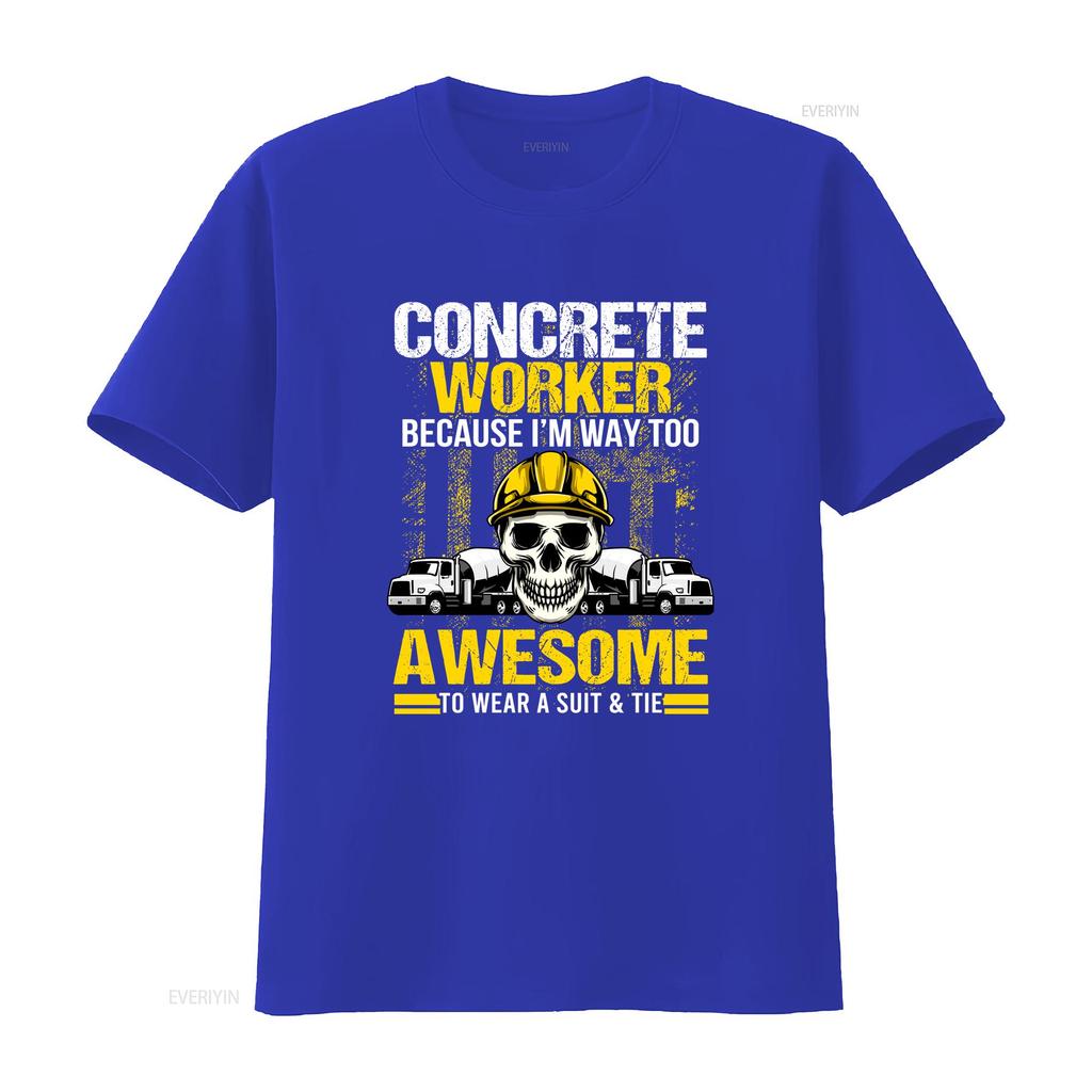 Beton T-Shirt Bau Asphalt LKW Gebäude ID 2351 Vintage Gewaschenes Oberteil Für Jeden Tag Mode Grafik Leicht