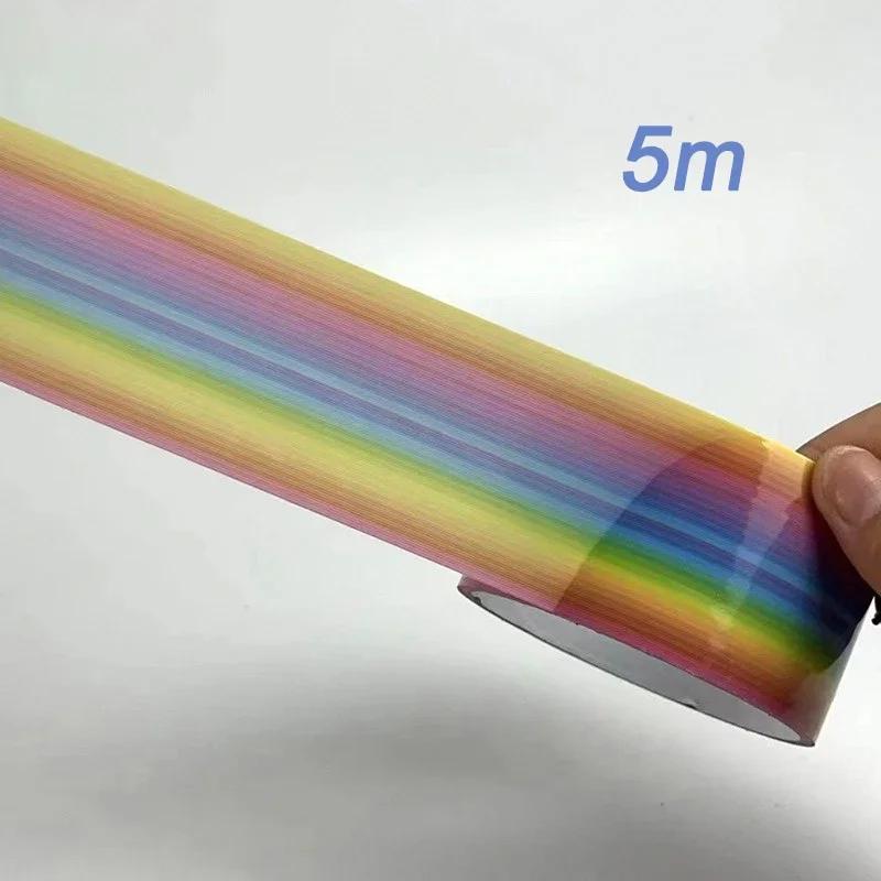 

Радужный шар катающийся клей декомпрессия липкие ленты расслабляющая игрушка липкий шар ручная работа DIY крафтинг изготовление цветные ленты для шаров