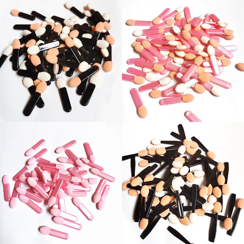 Single & Double Head Disposable Eyeshadow Stick with Latex Sponge for Blending and Nail Art