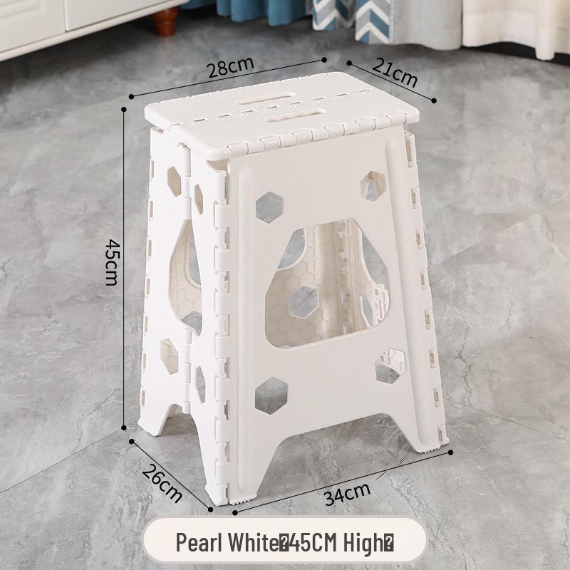 Foldable Thickened Multi-Use Stool: Fishing, Outdoor, Dining, Plastic/High/Low