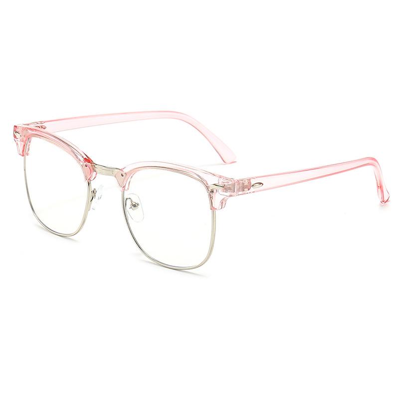 Classic Sunglasses Retro Rice Nail Half Frame Sunglasses Trendy Film Reflective Glasses Toad Glasses Sunglasses