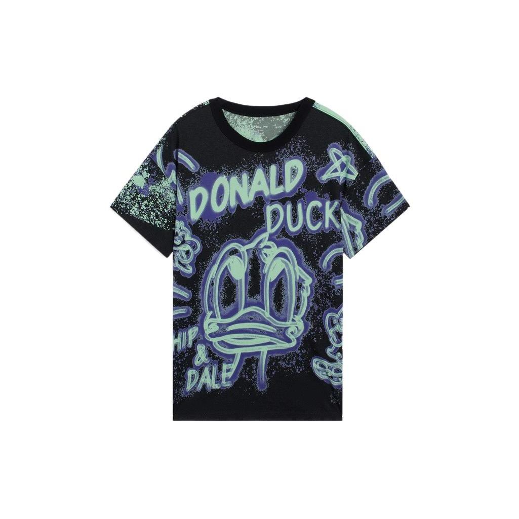 Li-Ning x Disney Donald Duck Graphic T-shirt Black Men s AHSS273-3 L