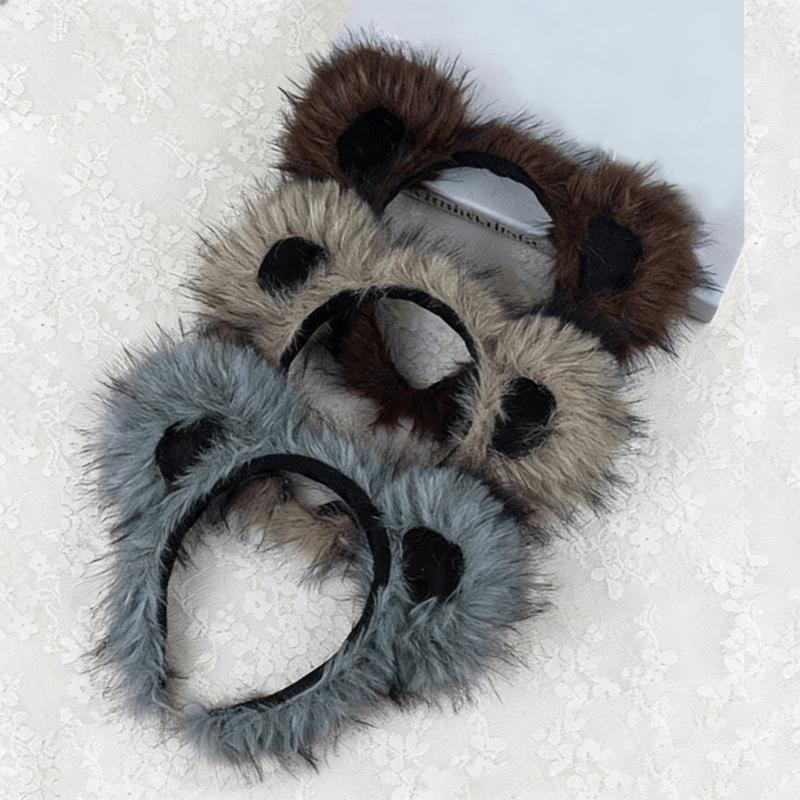 1 Stück Kinder Bärenkostüm Set Bärenohren Stirnbänder Schwanz Tutus Rock Tier Cosplay Kostüme für Halloween Weihnachtsfeier