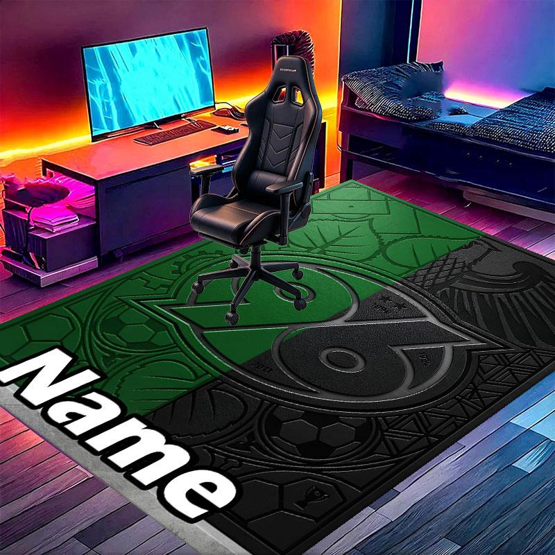 Custom Name Personalized Hannover 96 Football Print Carpet, Versatile Home Decor Rug, for Playroom, Apartment, Balcony, Entryway, Hallway Gift