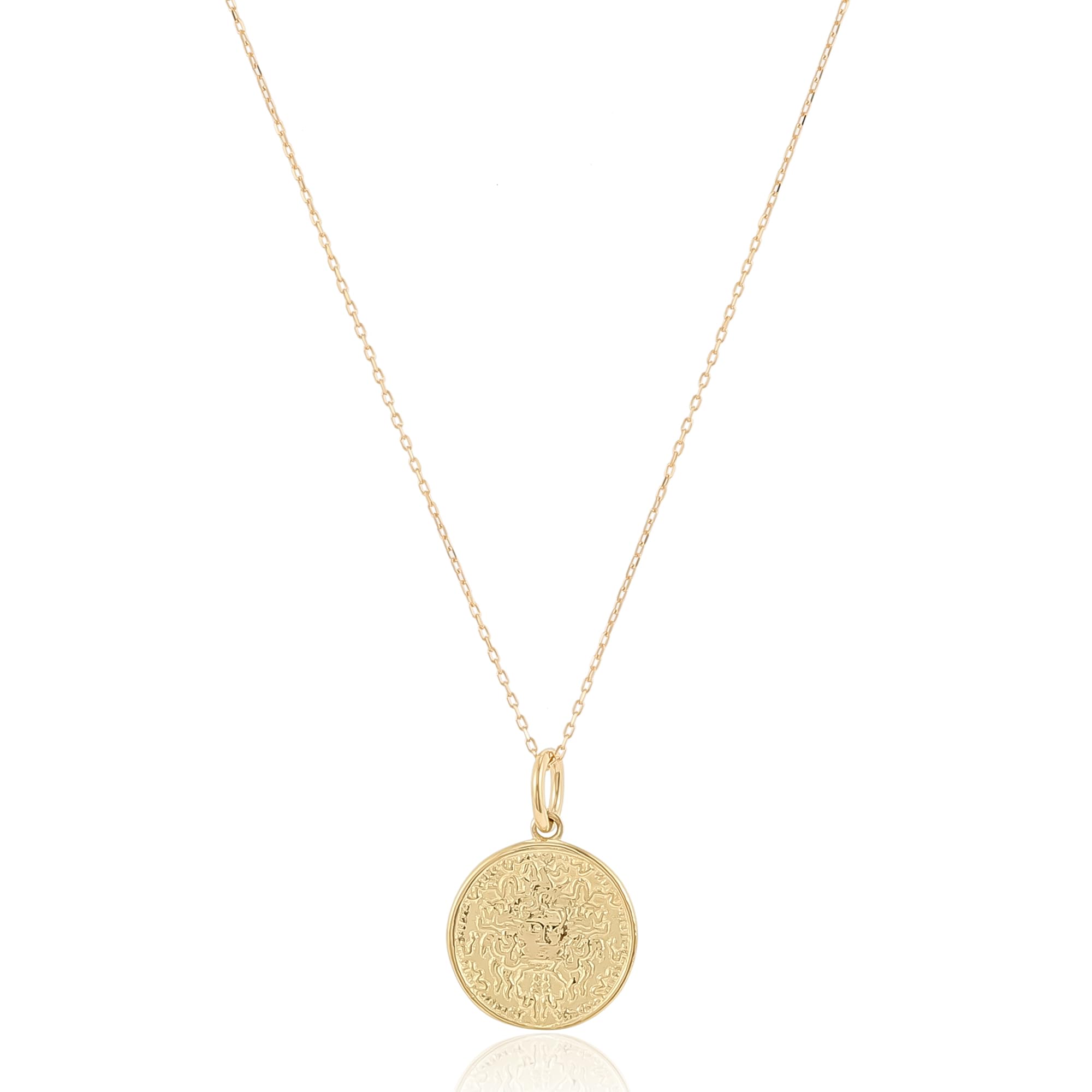 

18K Yellow Gold Medal M Necklace DPD54057 Comes with dedicated BOX [D Collection] жовтий