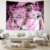Messi's Pink  Tapestry Hanging for Bedroom,Livingroom, Playroom,Decor Art Room Wall Tapestry Holiday and Birthday Gifts