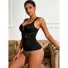 Shapewear Women Fajas Waist Trainer Tummy Control Vest Body Shaper 17 Steel Bones 3-Row Hooks Zipper Adjustable Strap