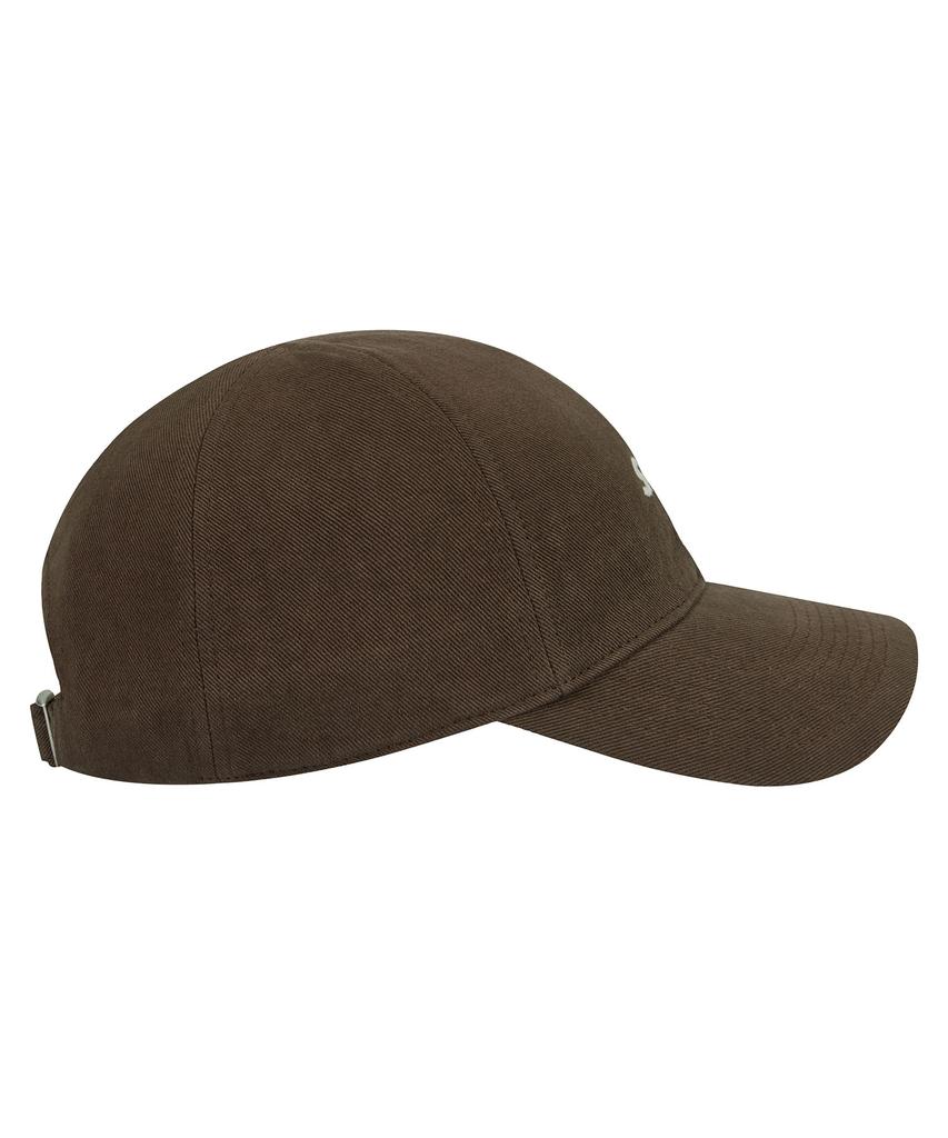 Sebseu Small Logo Twill Brown Ball Cap - Brown
