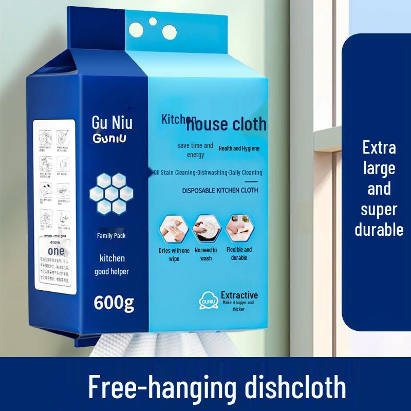Dual-Use Disposable Kitchen Dishcloth Set