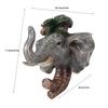 Unique Animal Shape Resin Wall Mounted Hat Coat Hanging Hook Bathroom DecorationRetro