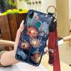 Soft case Silicone Phone Case For Blackview A60 Pro Waterproof Back Cover Kickstand Anti-knock Anti-dust Durable Lanyard