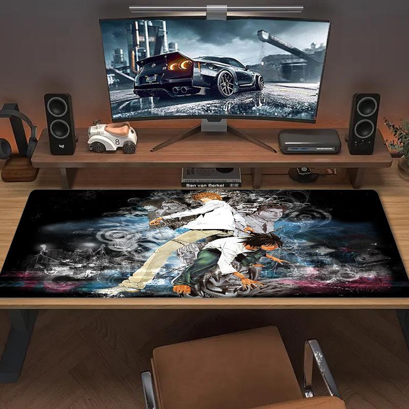 Death Note Anime Farbe Mauspad Großes Gaming Tischkissen Rutschfest Laptop Tablet Großes Mauspade XXL Matte Mini PC Spielmatte Mit Verriegelter Kante