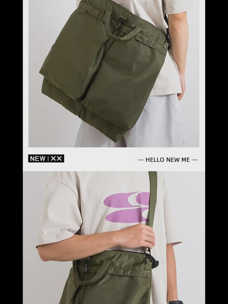 Korean Fashion Oxford Cloth Large Capacity Commuter Shoulder Bag - Versatile Casual Messenger Handbag