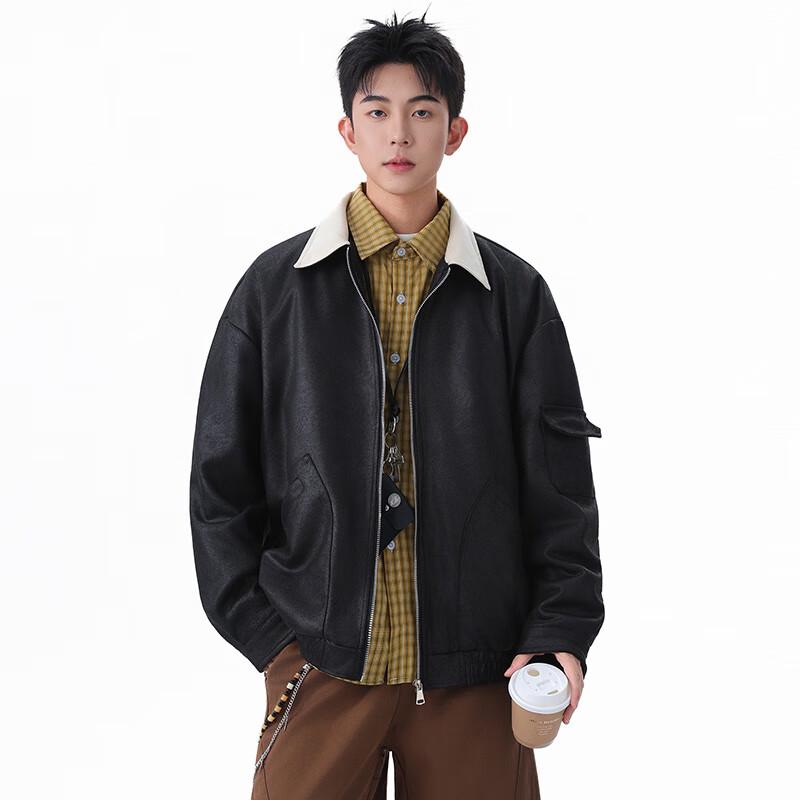 TOM ADAM Herren American Casual Revers Fliegerjacke