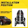 For 2014 2015 2016 Toyota Highlander Front Bumper Cover Mounting Bracket LH RH A