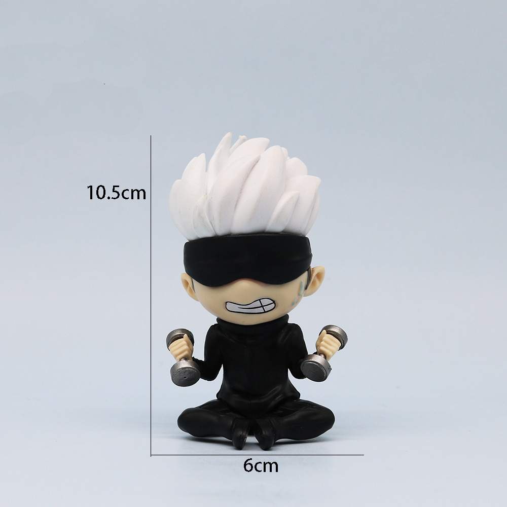 

Дзюцу Квайсен Версия Годжо Сатору Фитнес Мультяшная Модель Украшение для Машины