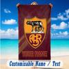 Beach Towel Custom Name Text, Quick Dry Large Towel For Beach HomeAS Roma