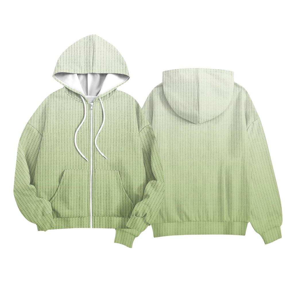 Children Girls And Boys Fashion Jacket Casual Printed Long-sleeved Hooded Cardigan Sweatshirts