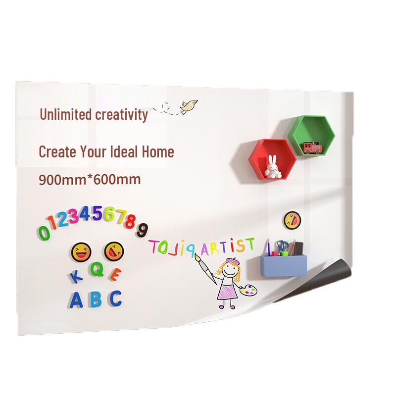 Deli 60x90cm Self-Adhesive Erasable Wall Whiteboard