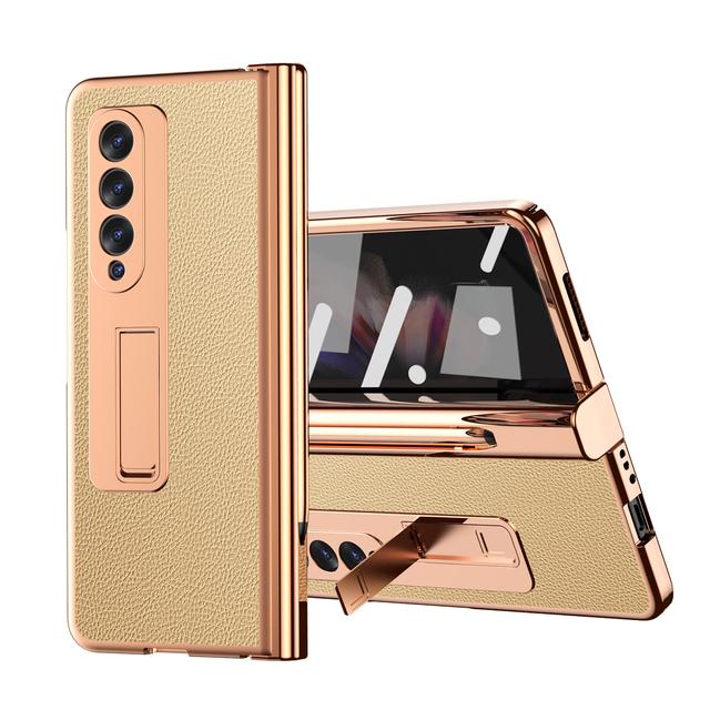 Pełna ochrona poszycia skórzana torba etui do Samsung Galaxy Z Fold 4 3 Fold4 Fold3 Fold2 Fold 2 5g obsadka do pióra folia ochronna
