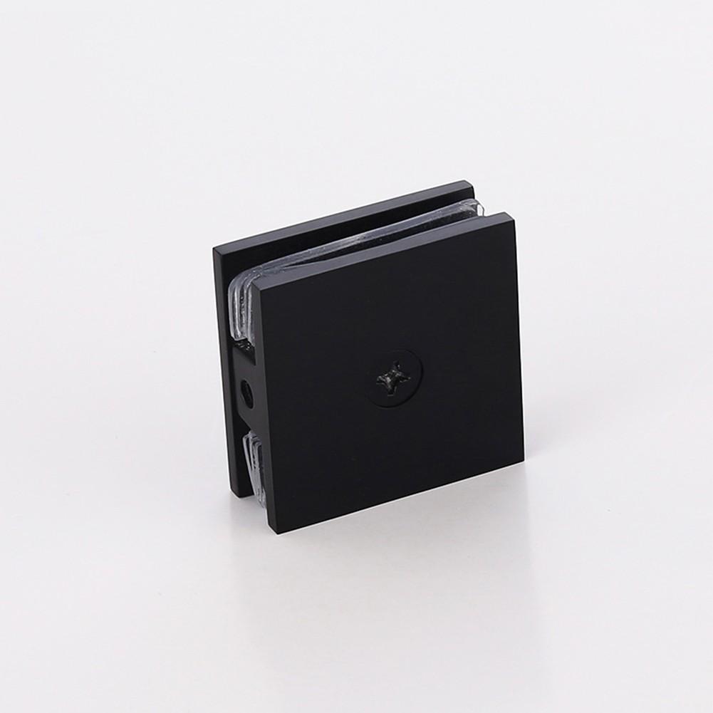 Brass Glass Clamp for Bathroom Doors Square U Shape for 8 12mm Tempered Glass