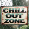 Retro Iron "CHILL OUT ZONE" Decorative Sign, Wall Hanging Multi-Purpose Art for Street, Yard, Porch, Garage, Home, Cafe, Bar