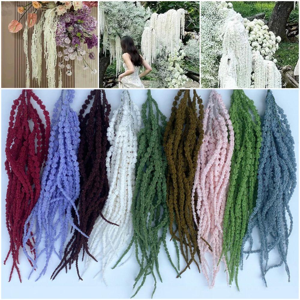 Flerfärgad Konstgjord Hängande Växt Prydnad Hängande Lång Tofs Blomma Gåva