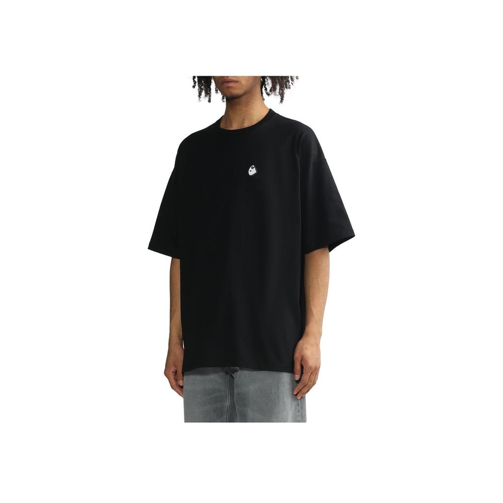 Carhartt WIP Urban Basic Ice Hockey Pattern Loose Fit Printed T-Shirt Men tops Black CHXTES231038K-BKX