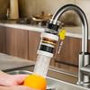 Splash Proof Water Filter - with Removable Cartridge for Easy Cleaning Universal Kitchen Faucet Filter Improves Water Taste & Clarity