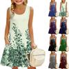 Children's Sleeveless U-neck Summer A-line Floral Casual Holiday Dress