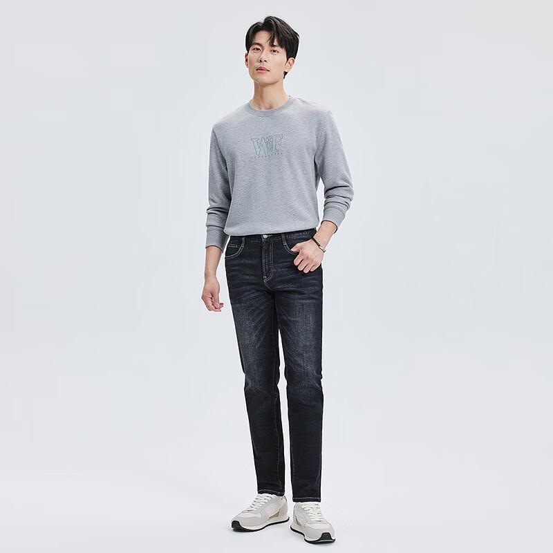 Seven Wolves Men's High-Stretch Straight-Leg Jeans