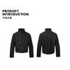 Mens Oversized Denim Jacket Turn-down Collar Single-breasted Casual Outerwear Fall Season