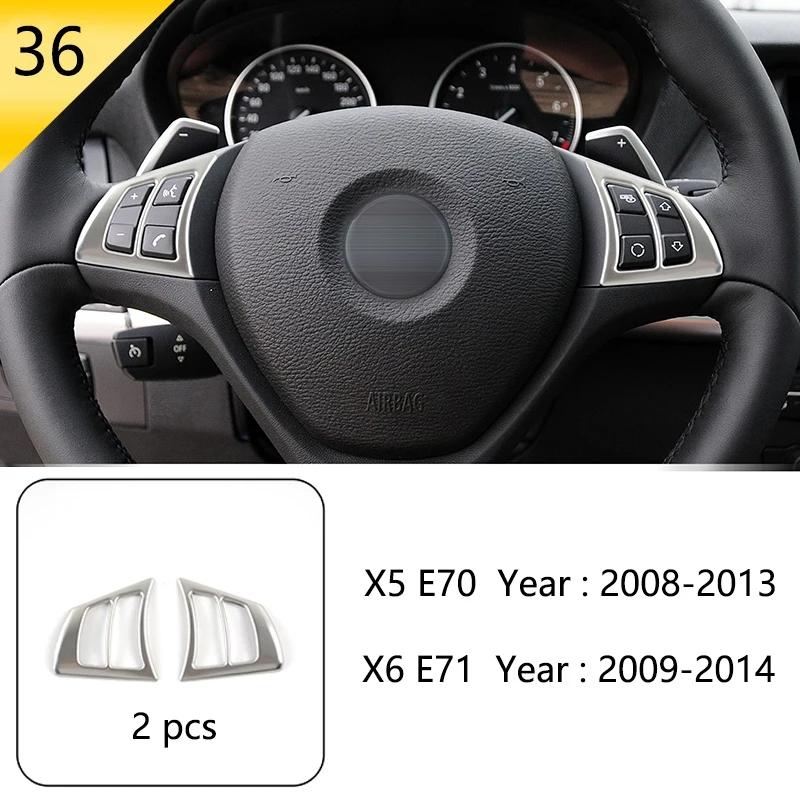 Stal nierdzewna Pokrywa ramki bocznego otworu wentylacyjnego deski rozdzielczej samochodu Naklejka wykończeniowa Do BMW X5 E70 X6 E71 Akcesoria do stylizacji wnętrza