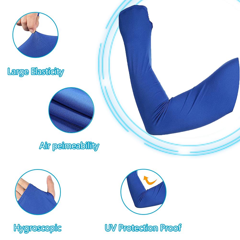 

5 шт. охлаждающая шаль рукава с отверстием для пальца женская анти УФ охлаждающая шаль рукава рука солнце фиолетовый/чёрный