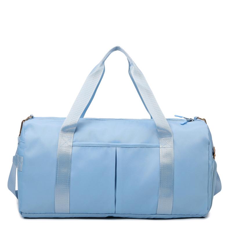 Shoe Compartment Yoga Sports Bag With Wet/Dry Separation, Women's Logo, Large Capacity for Short Trips
