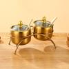 304 Stainless Steel Spice Jar Set - Korean Style Condiment Jars for Home, Cafeteria, Hotel