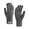 Touch Screen Gloves Winter Warm Knitted Velvet Thickened Windproof Cycling Men and Women Cold-proof Wool Simple Gloves