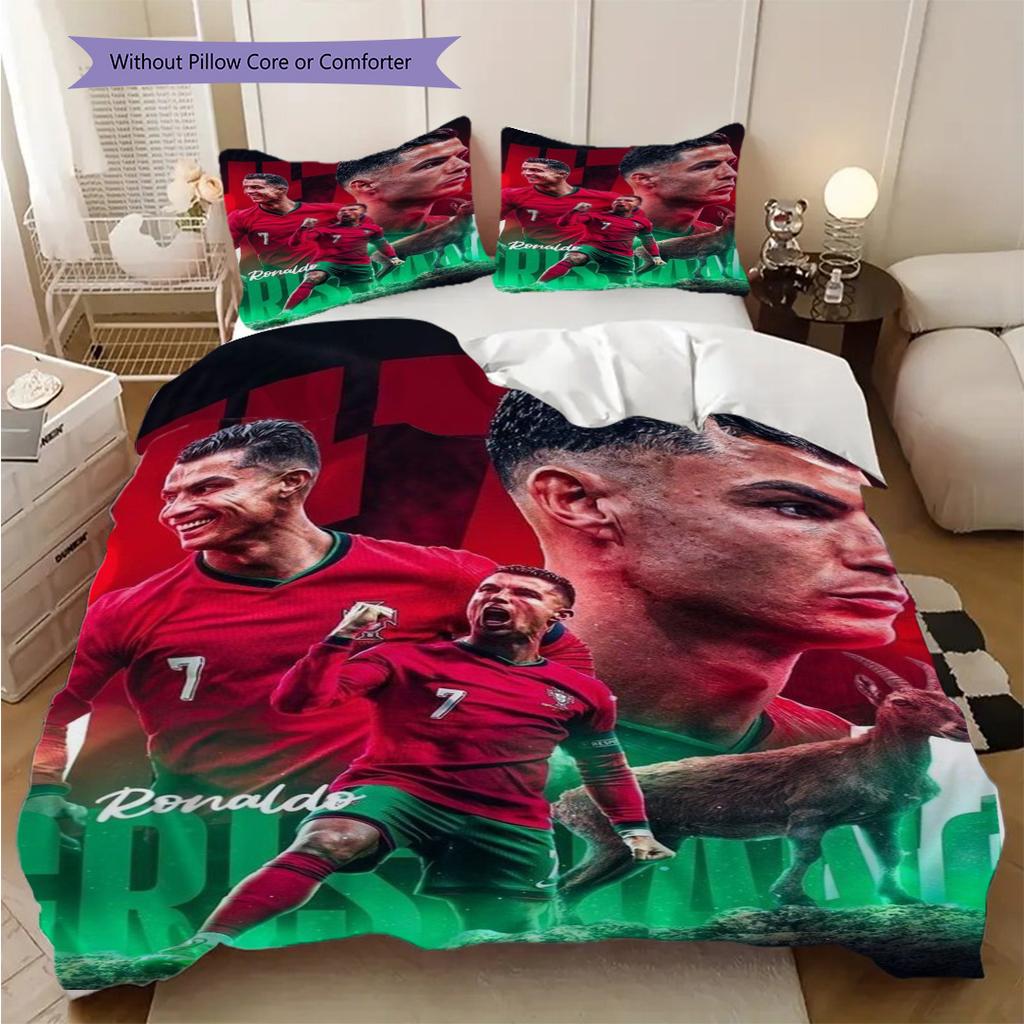 Biancheria da letto Legacy di Ronaldo (1 * copripiumino + 2 * federa, senza nucleo) Set biancheria da letto piatto 2D Copripiumino e federa Morbido e confortevole