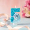 Creative Gradient Blue Digital Birthday Candle Party Dessert Table Ornaments First Celebration Cake Decoration