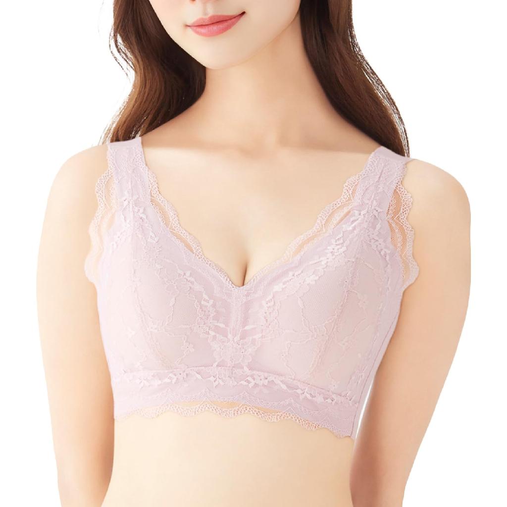 Featured in Night High Day and Night Melting Rich Night Bra Lavender [Charmake Body] anan, Bra, Non-Wired, Seamless, Sides, 24-Hour Bra, Use, (M,