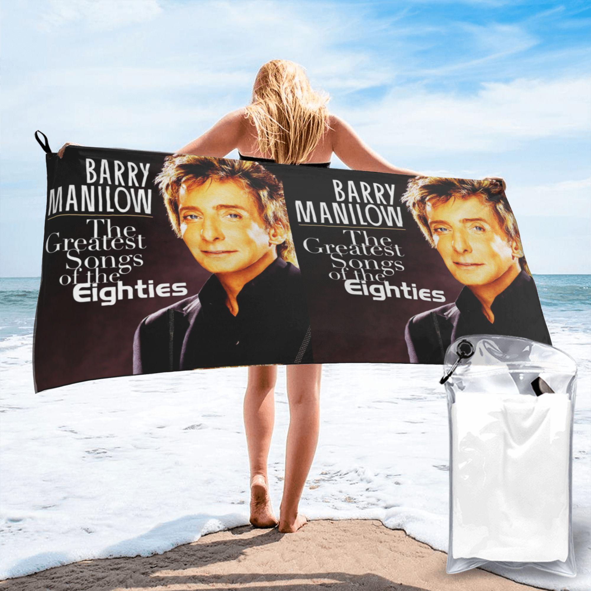 

Popular Musician Barry Manilow Beach Towel Soft Microfiber Quick Dry Absorbent Quick Towels For Bath W30*H60(CM)