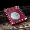 8pcs Commemorative Coin Single Collection Boxes Protective Case for Commemorative Medal Acrylic Transparent Flip-Top Crystal Box