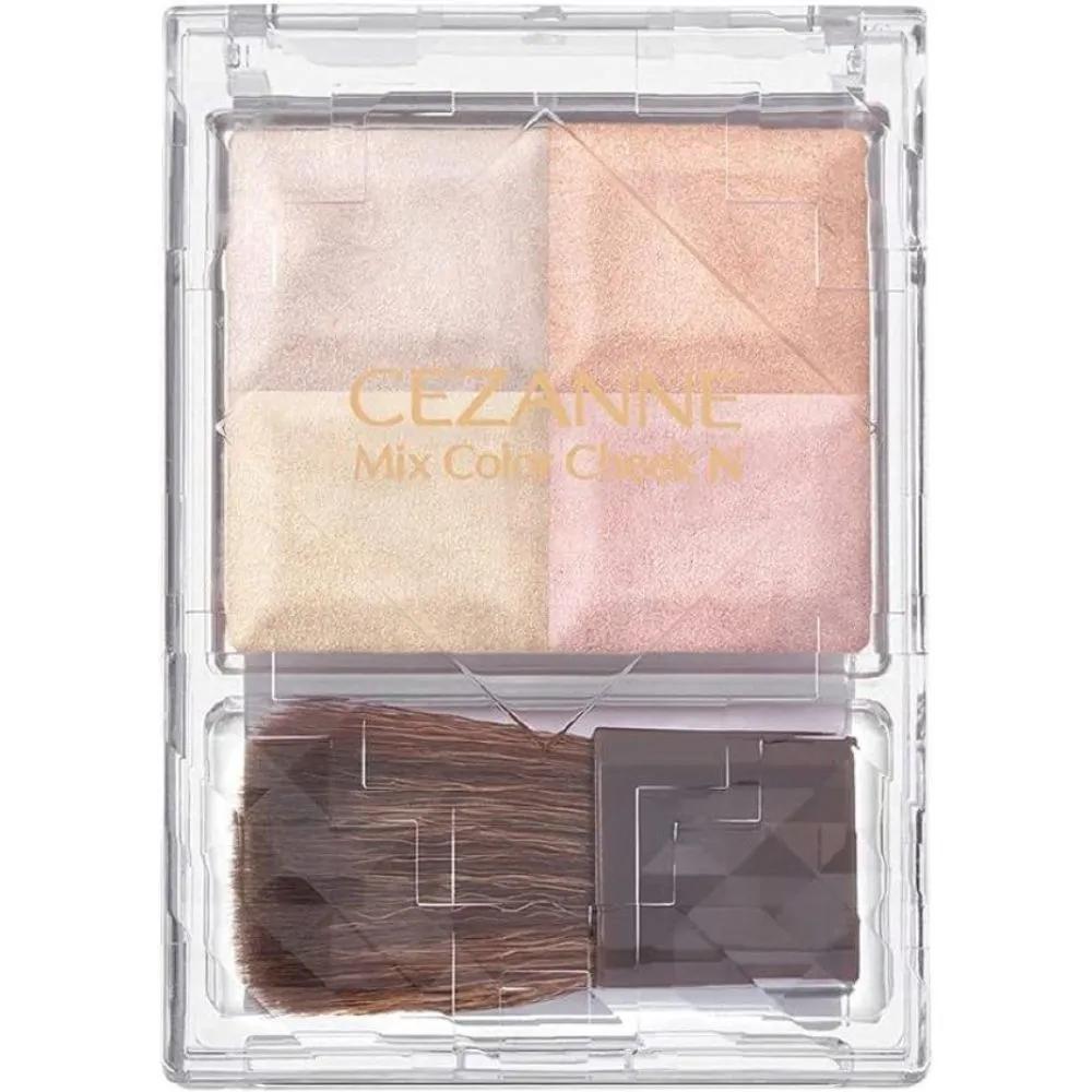 CEZANNE Mix Color Cheek 4-Color Highlighter N10 Pale Highlight