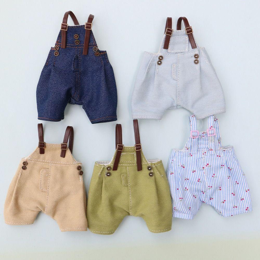 Suspender Trousers Doll Denim Pants Dress Up Doll Overalls Bjd Doll Clothes Doll Accessories