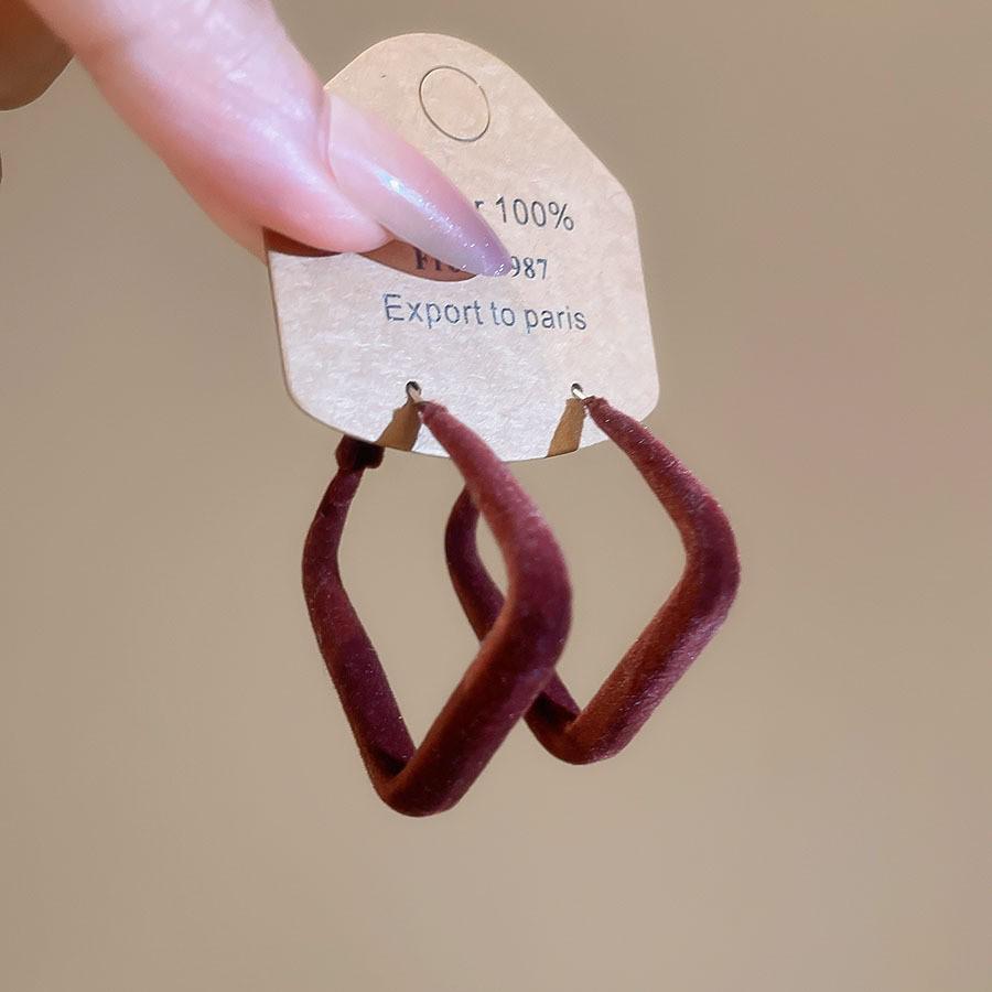 Silbernadel Leopard Harz Geo Runde Ohrringe, Retro Myer Stil, Nischen Design für Frauen